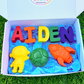 Kids Personalized Name Crayons & Shape - Set